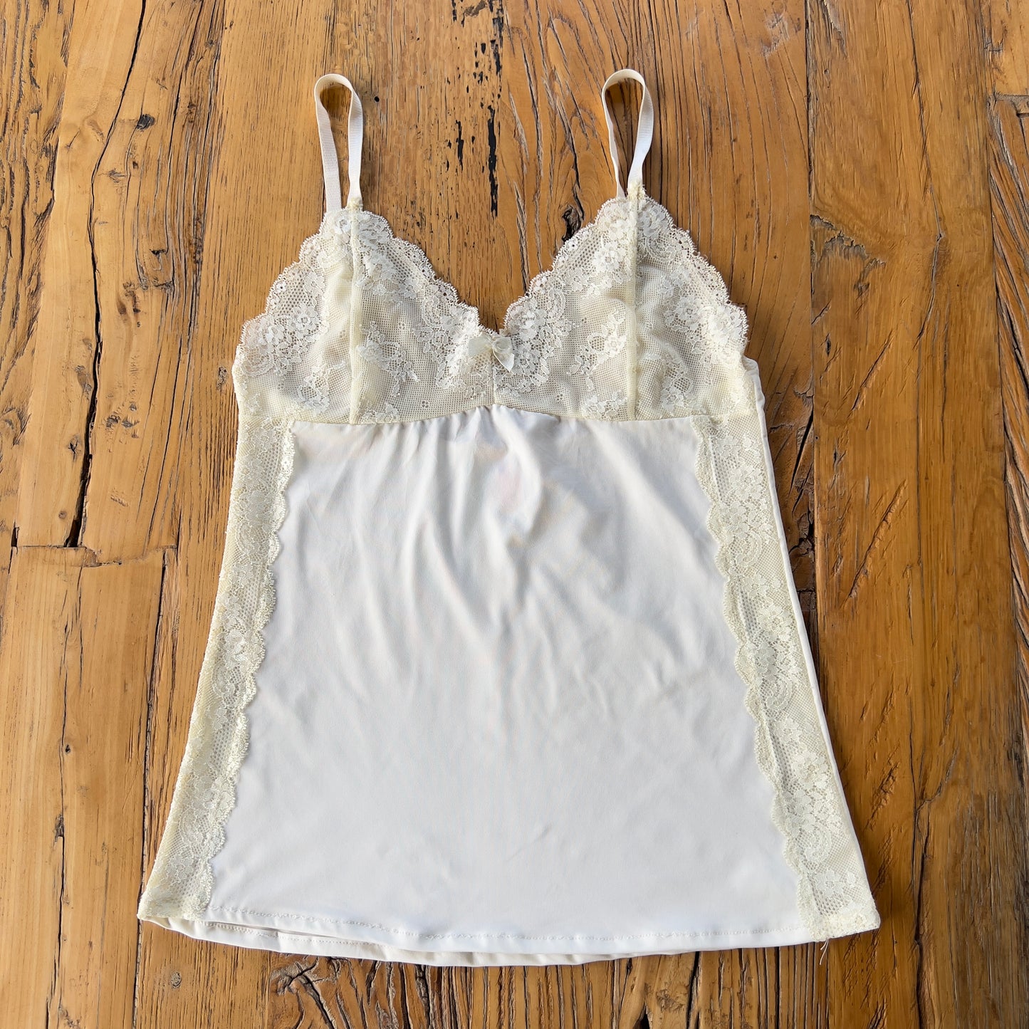 white lace cami