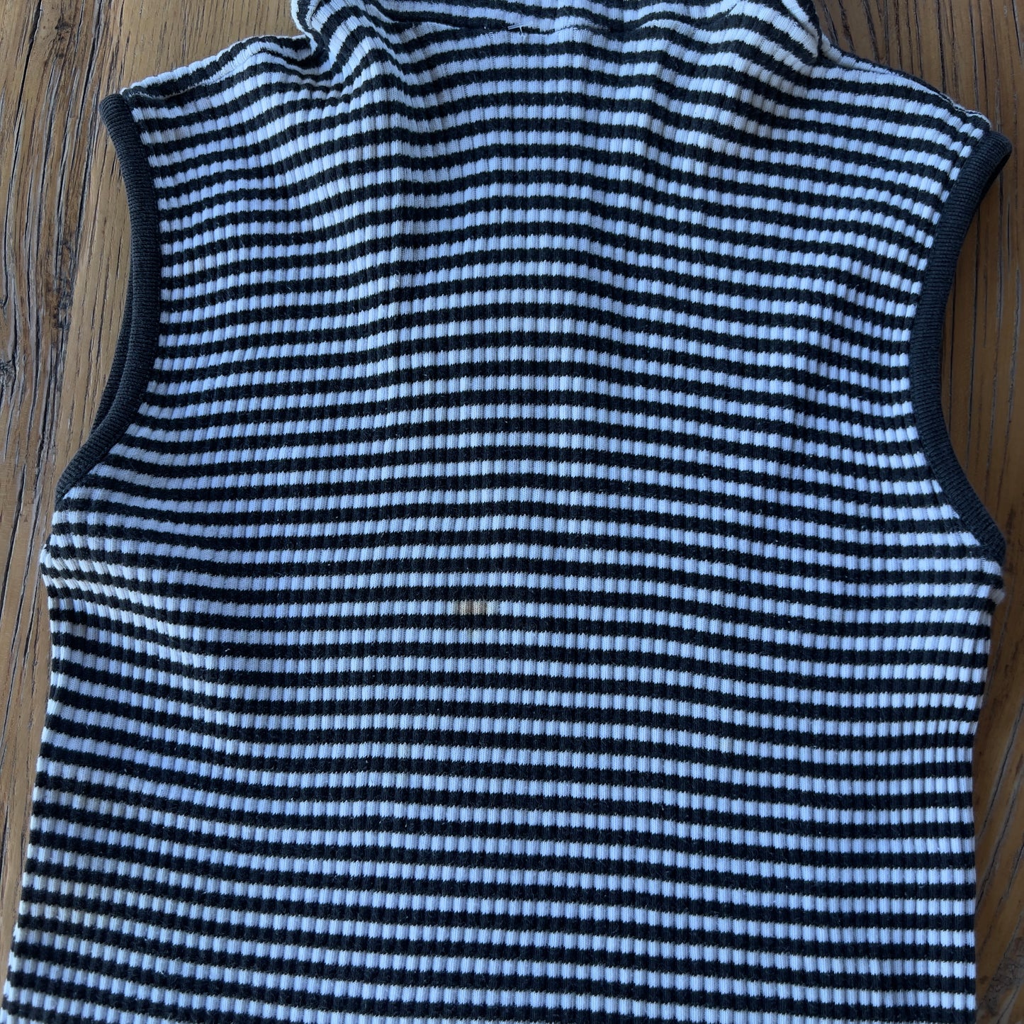 stripe turtle neck tank