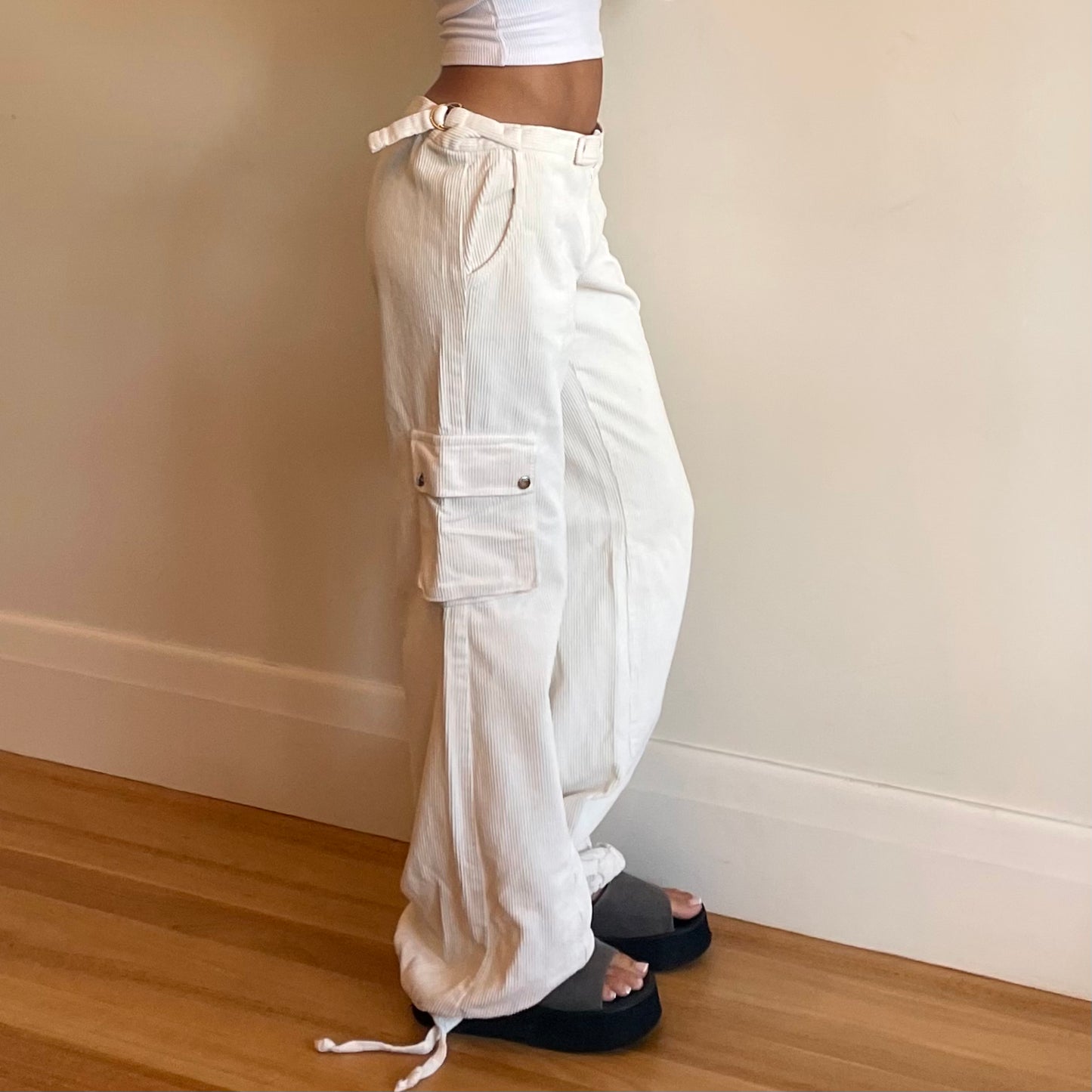 90s cord cargo pants