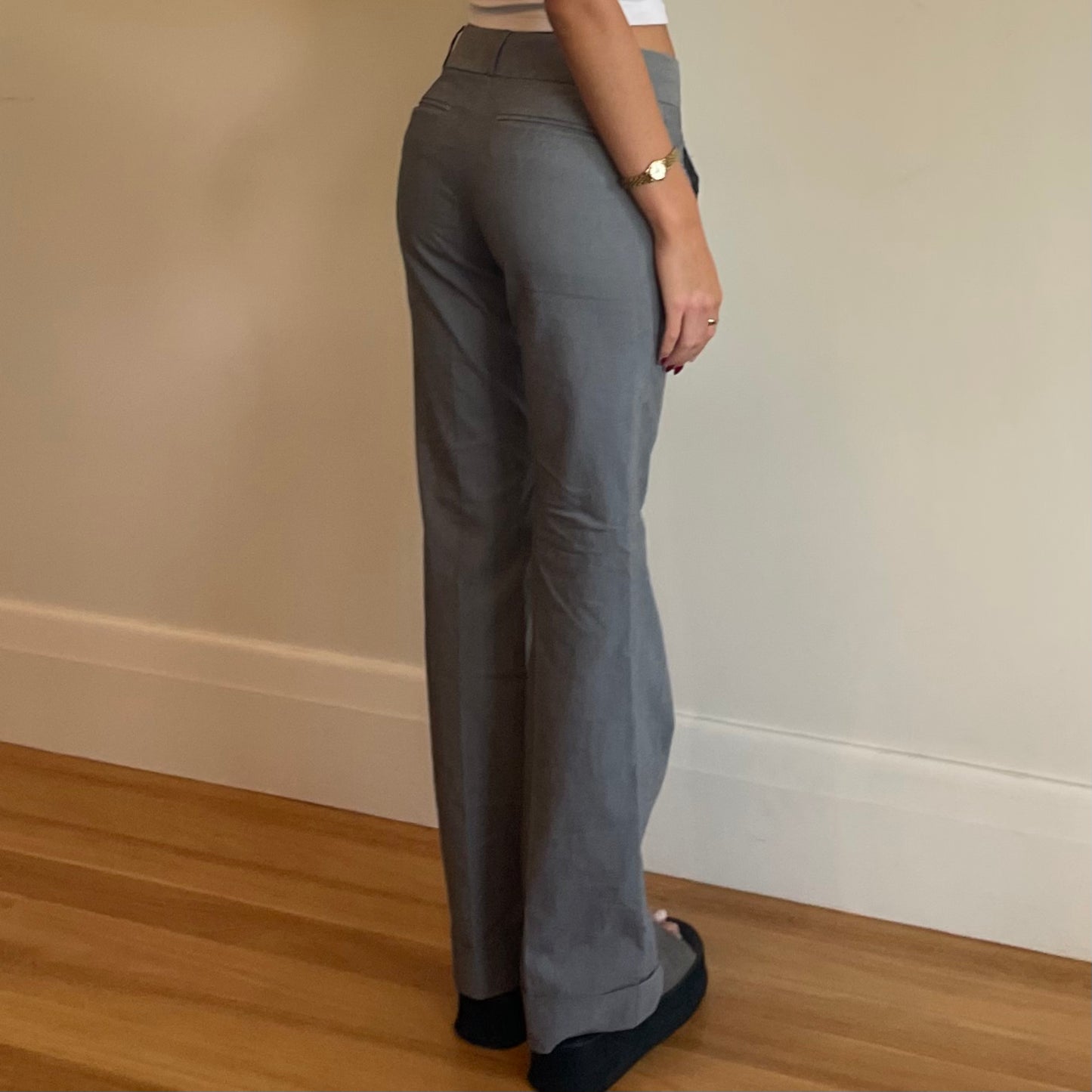 vintage grey trousers