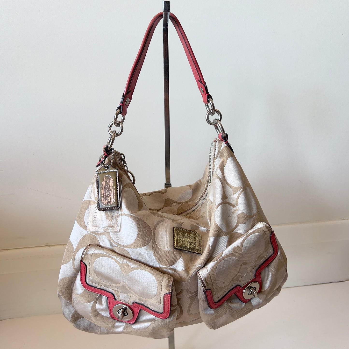 pink Coach poppy bag