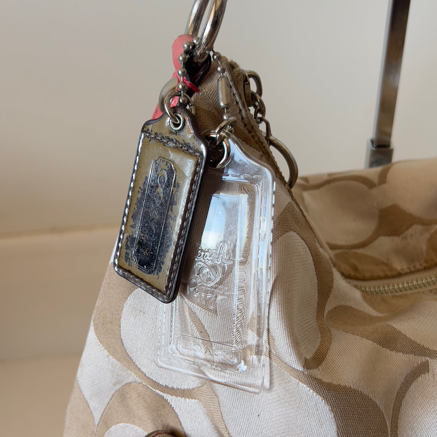 pink Coach poppy bag