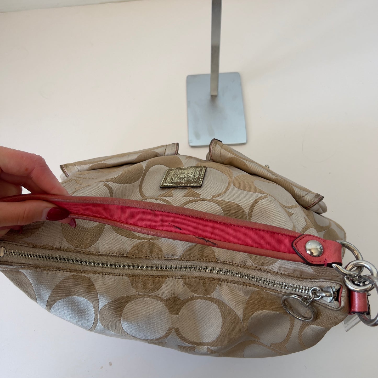pink Coach poppy bag