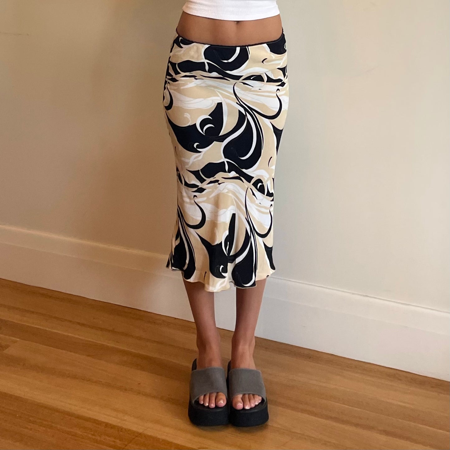 90s midi skirt