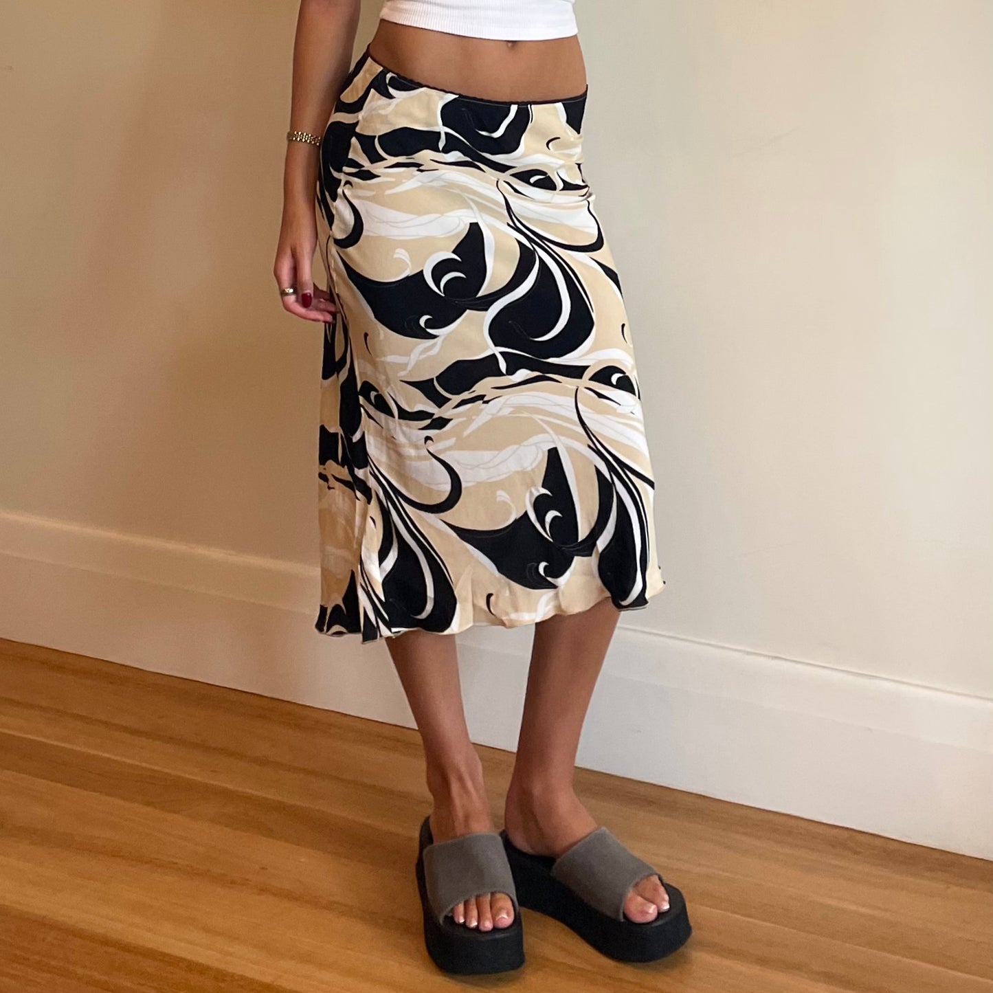 90s midi skirt