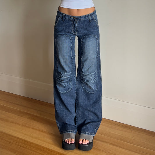 wide leg denim jeans