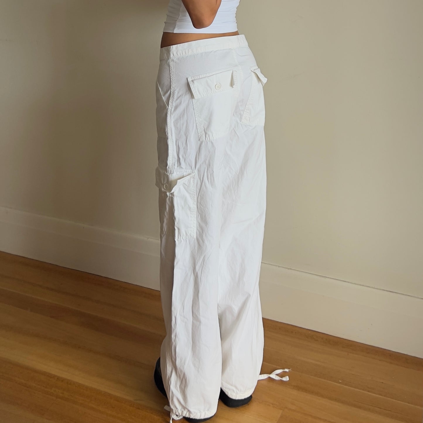 white cargo pants