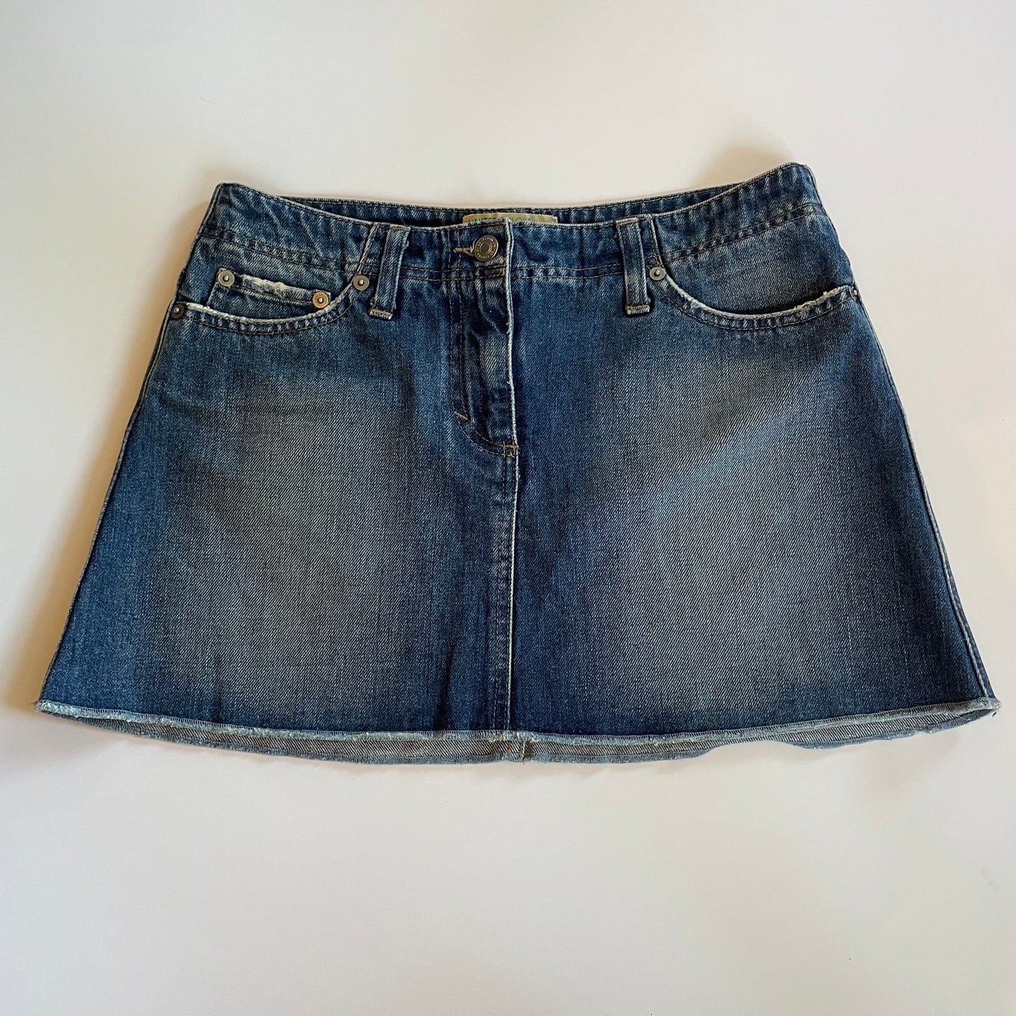 y2k denim mini skirt