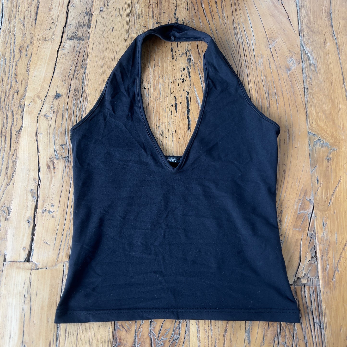 black halter top