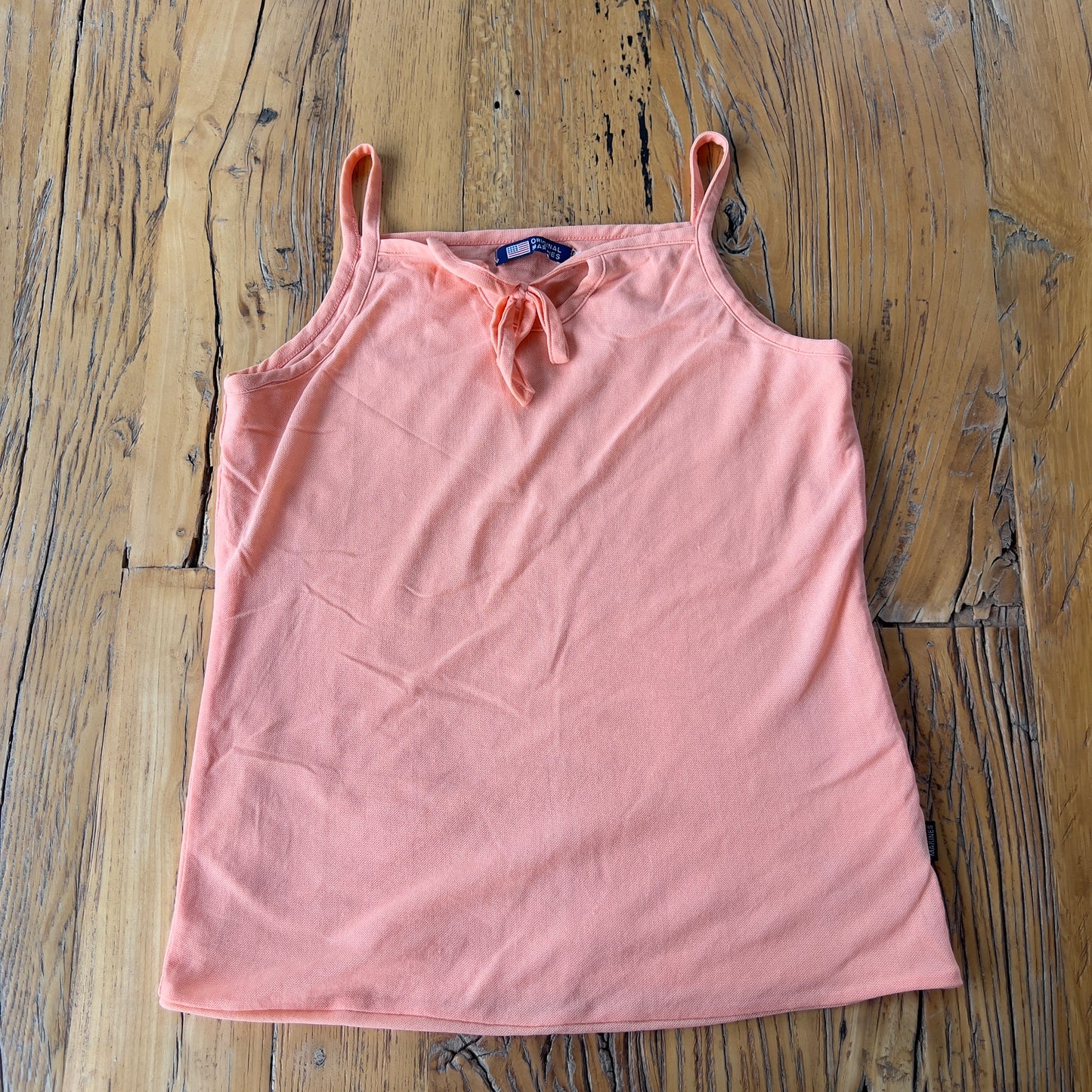 coral pink mesh tank