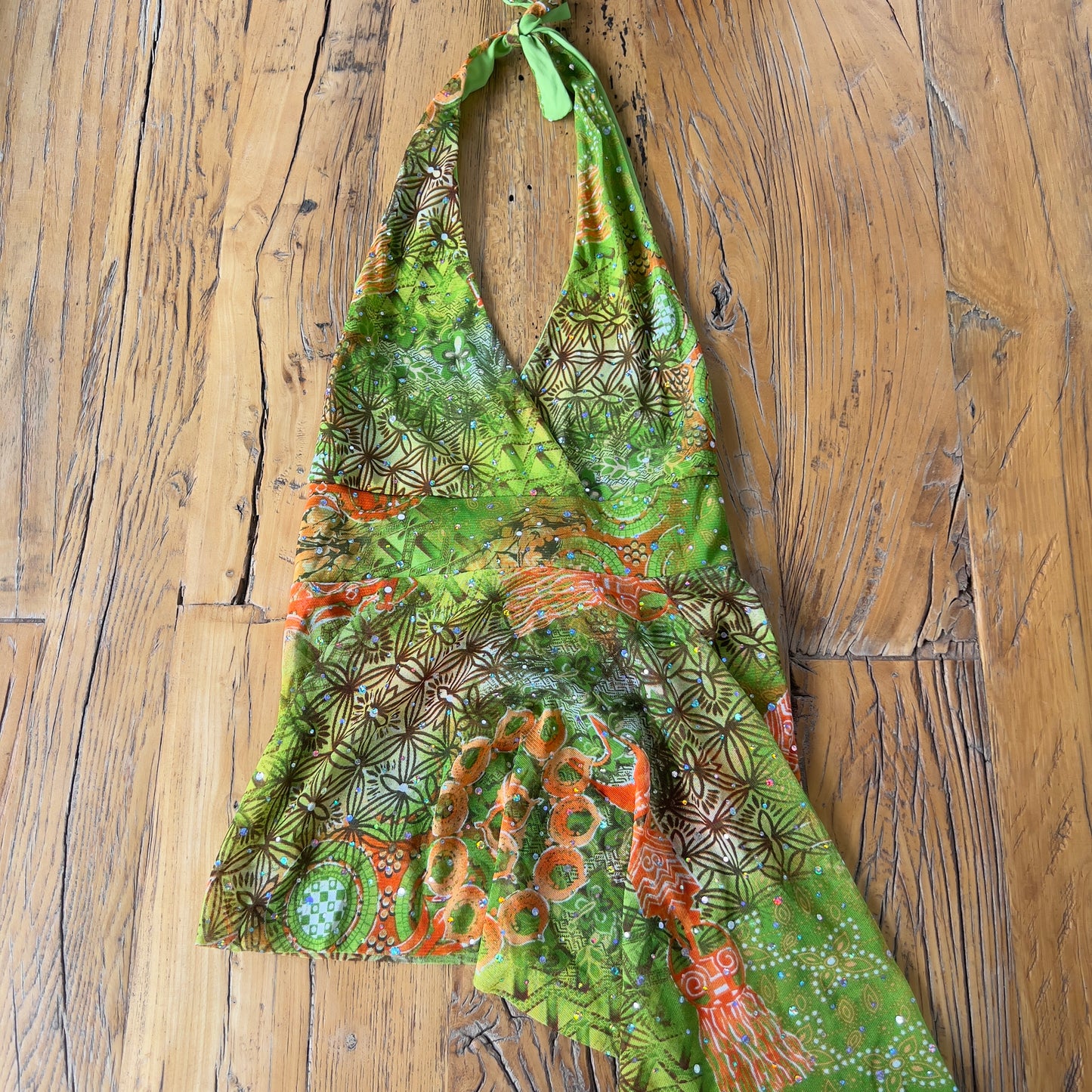 graphic fairy halter top