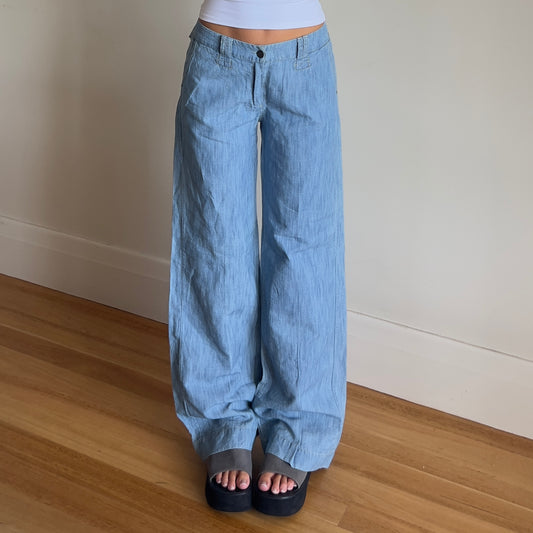 light linen jeans