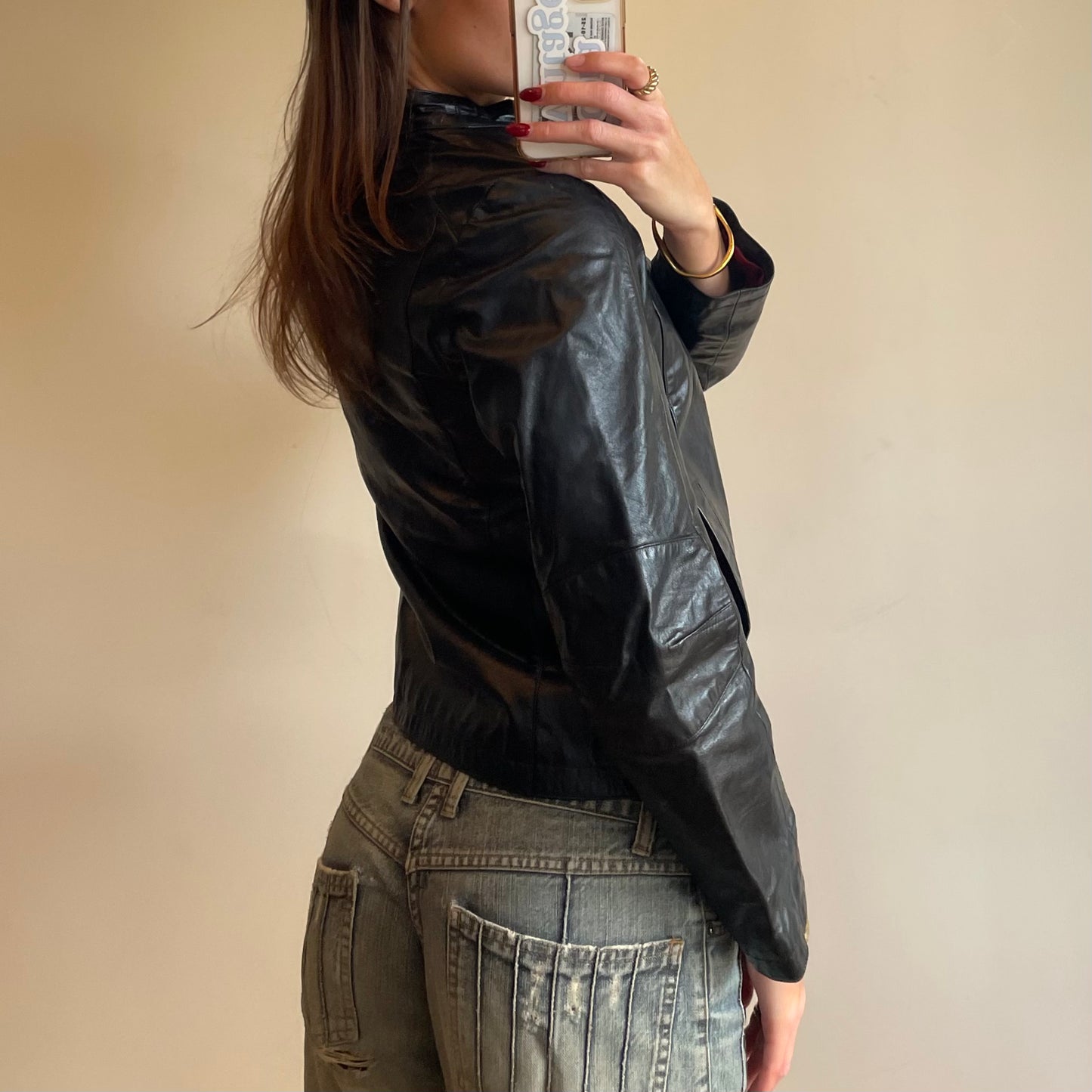 vintage Roxy leather jacket