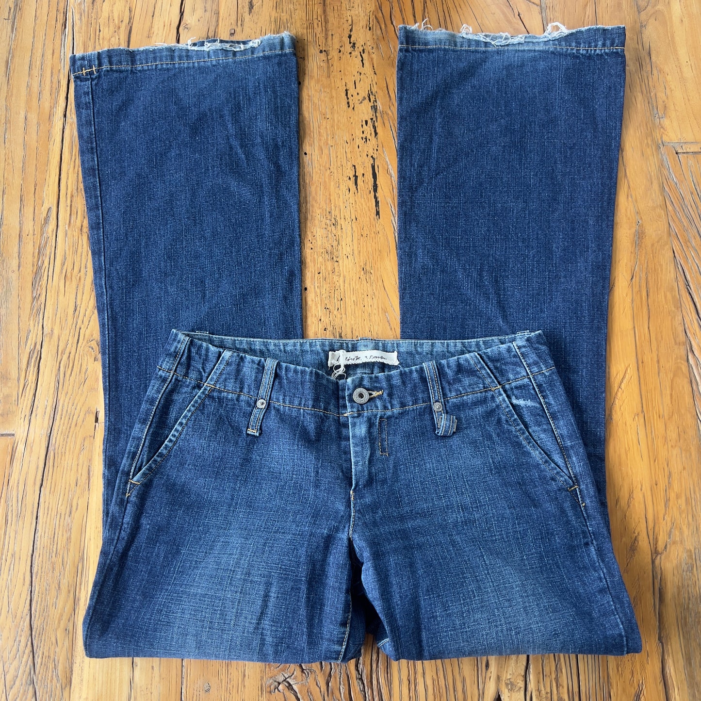 wide leg denim jeans