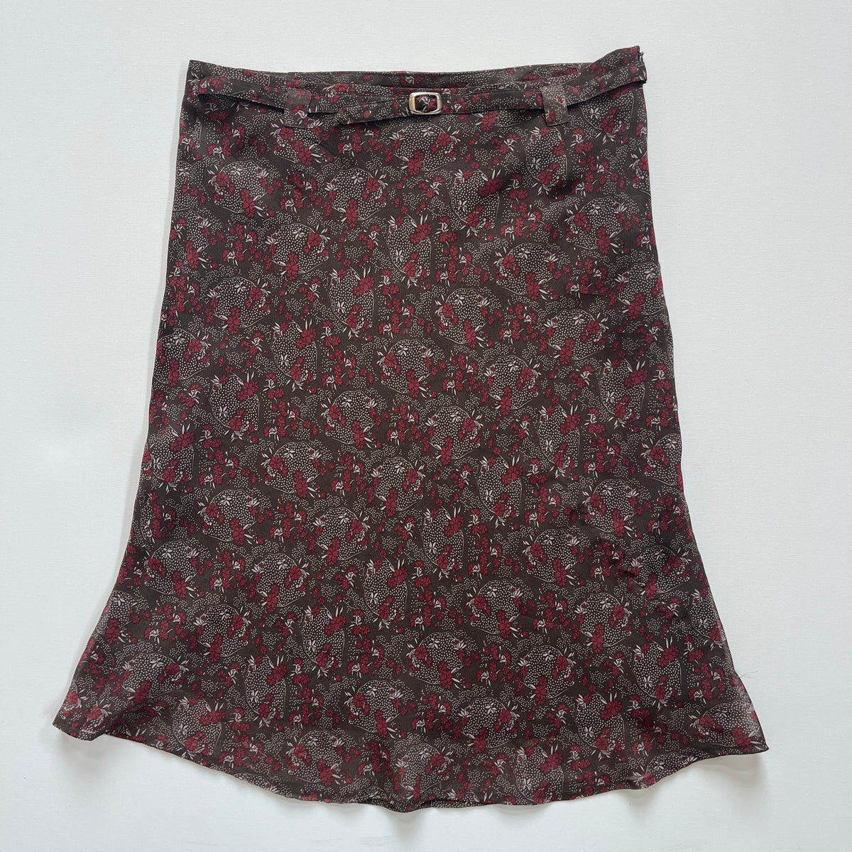 floral midi skirt