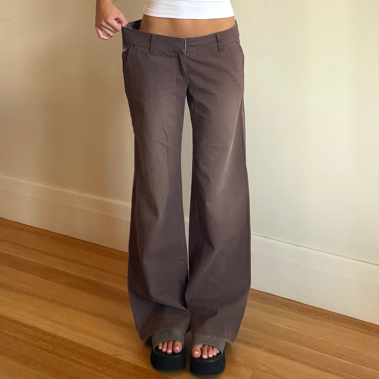 2000s brown Roxy pants - Size AU 10