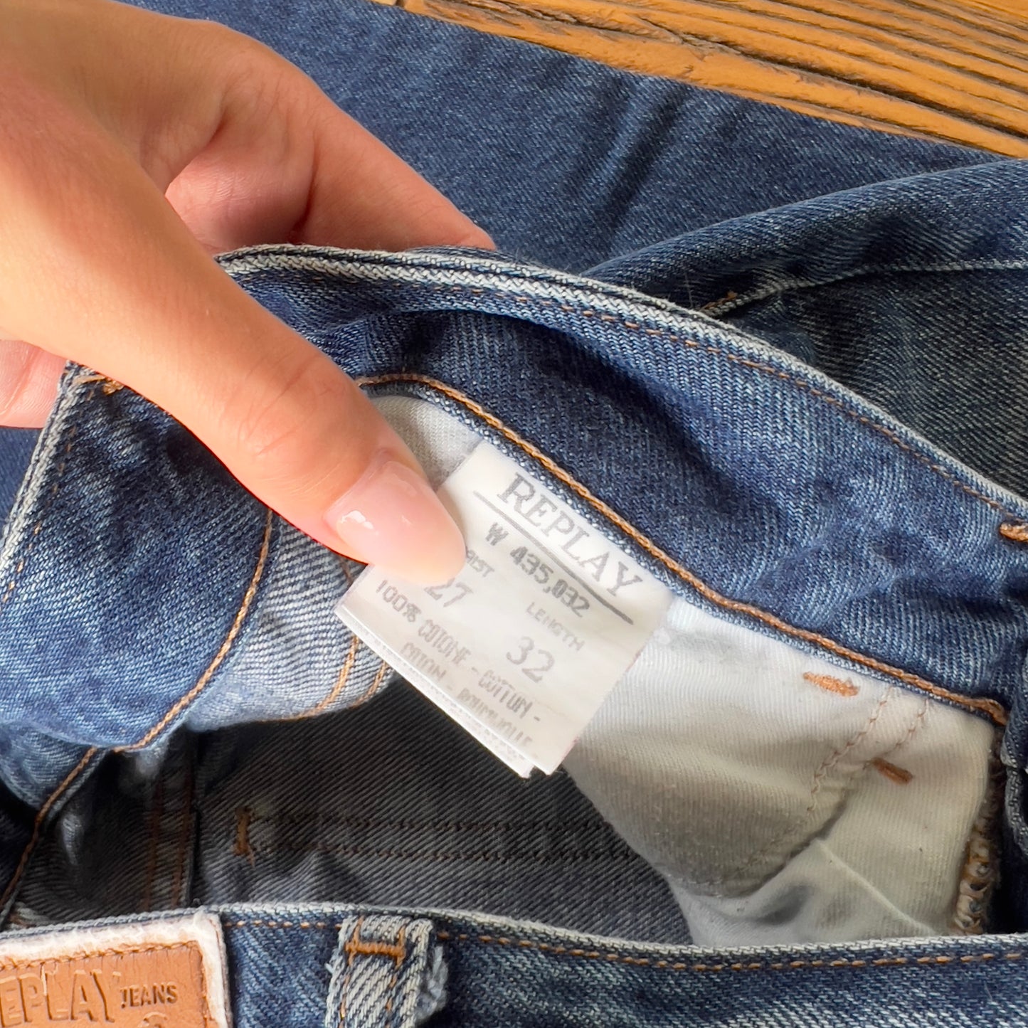 low rise flared jeans