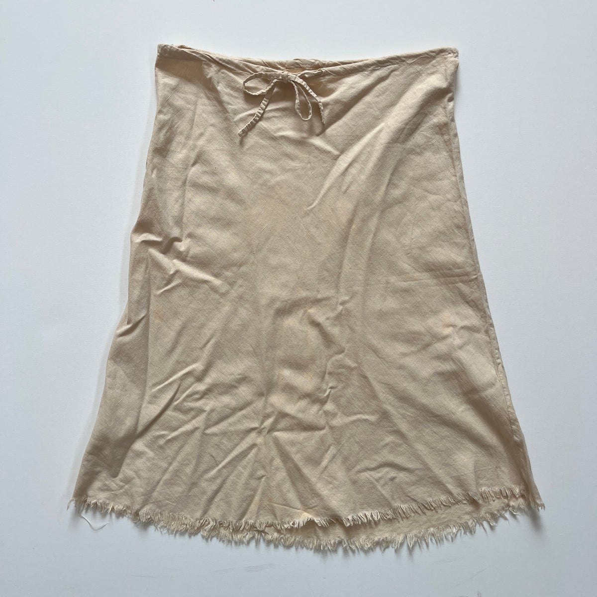 linen midi skirt