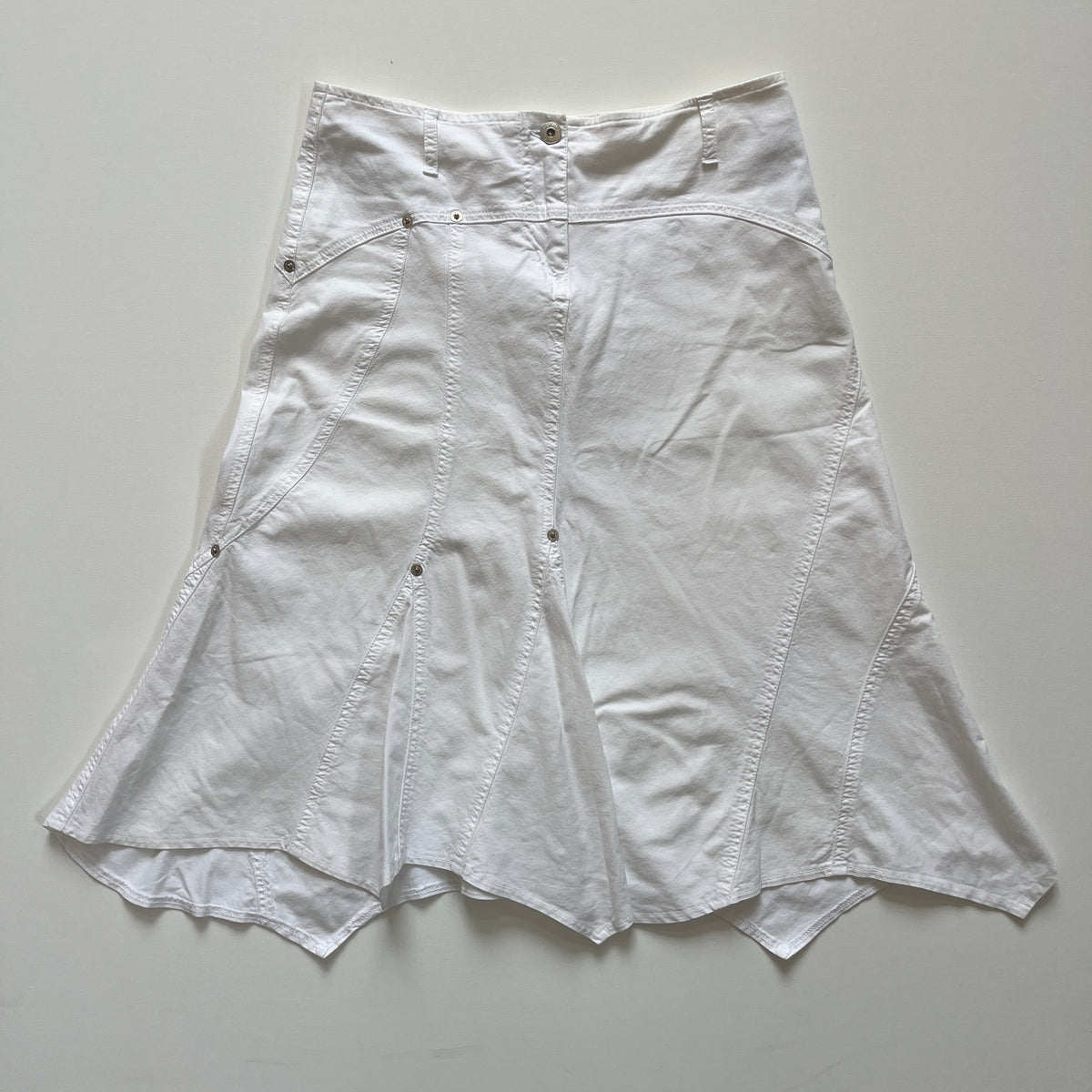 white midi skirt