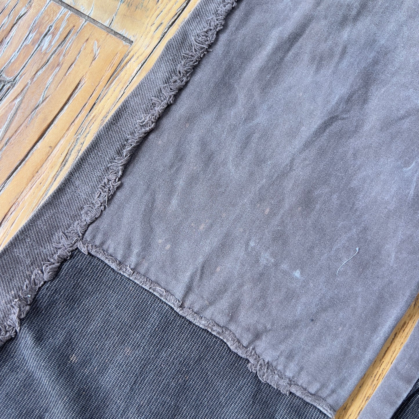 brown denim jeans