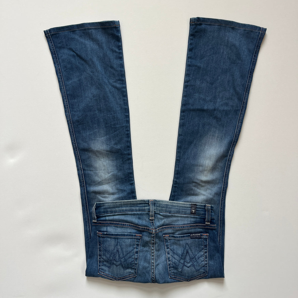 low rise bootcut jeans