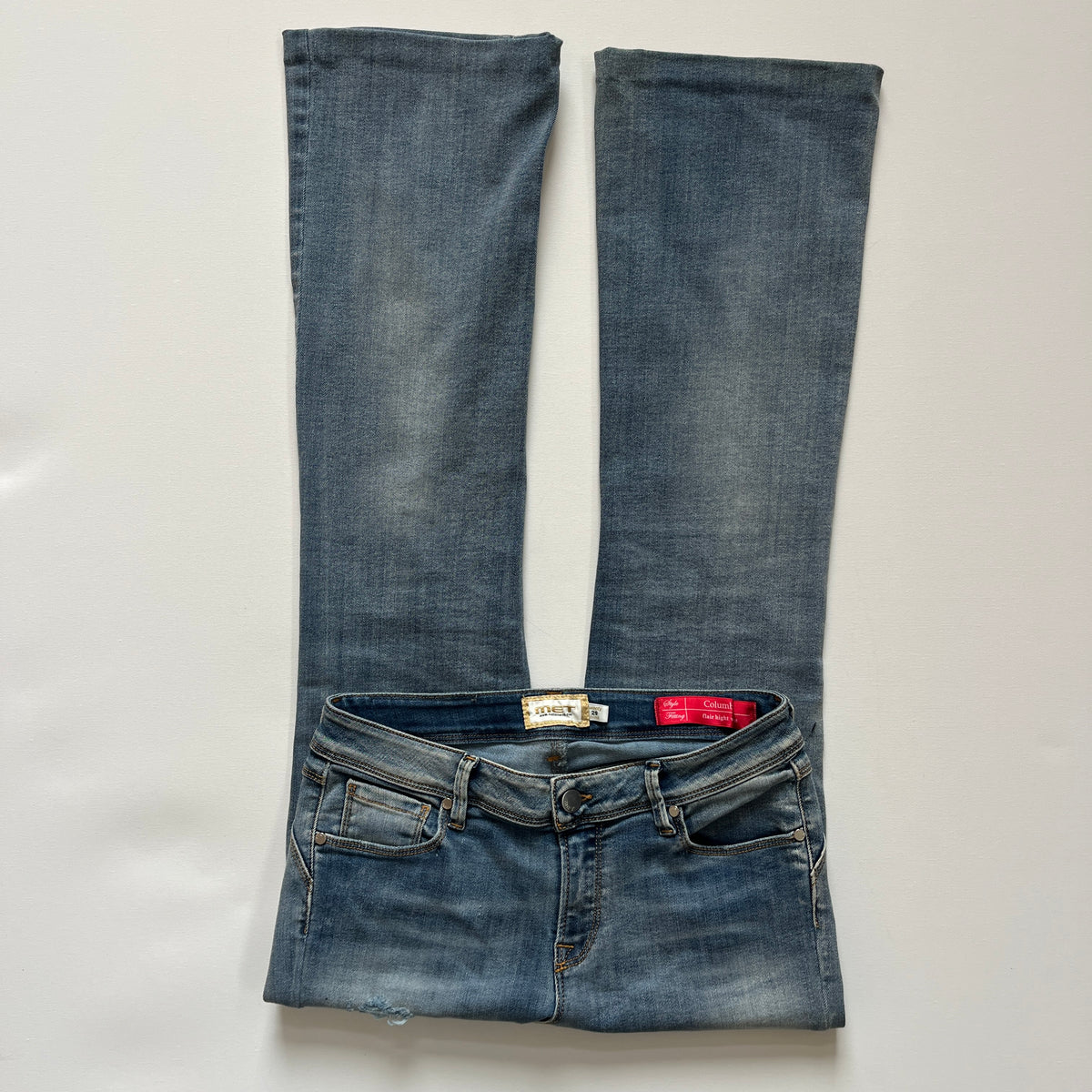 low rise bootcut jeans