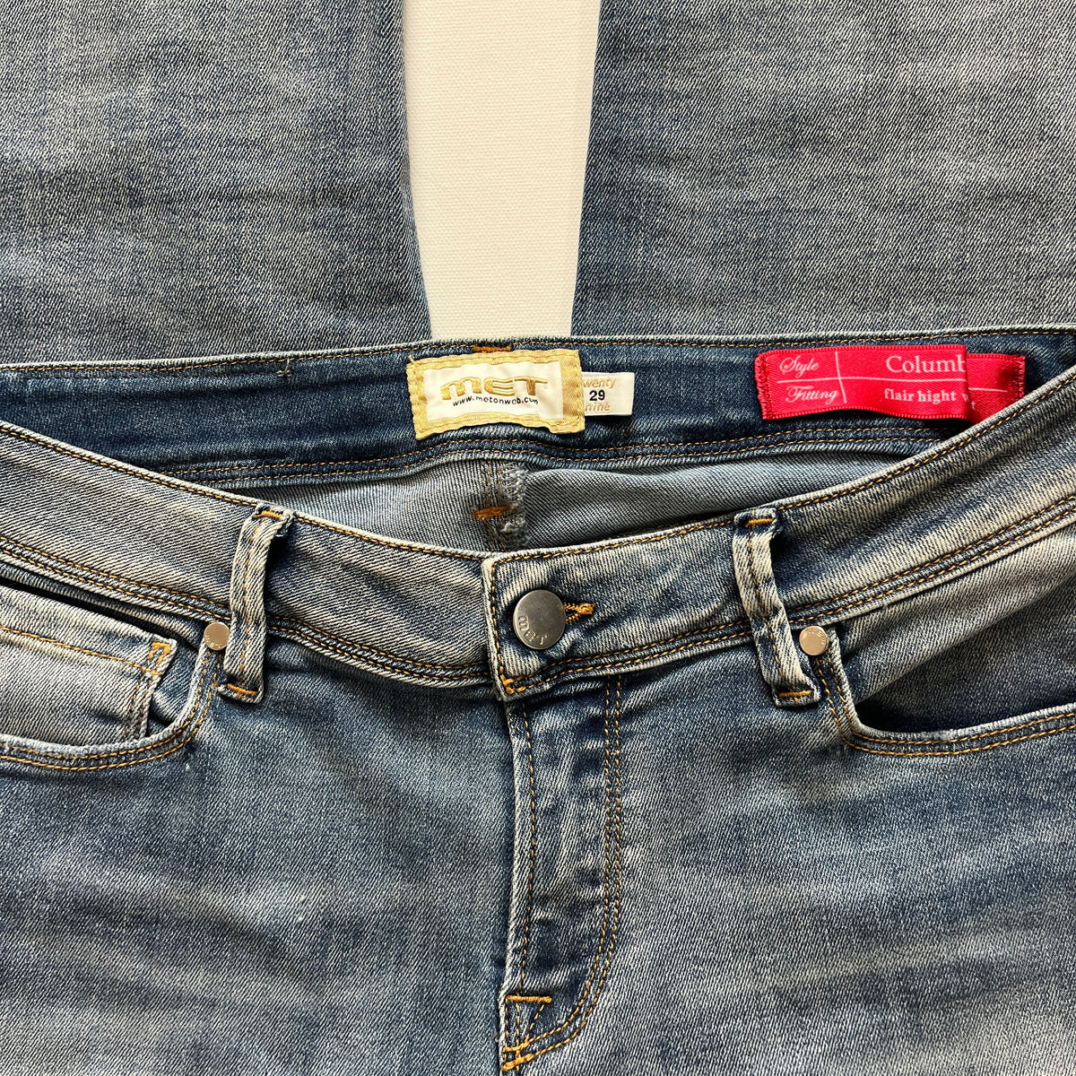 low rise bootcut jeans