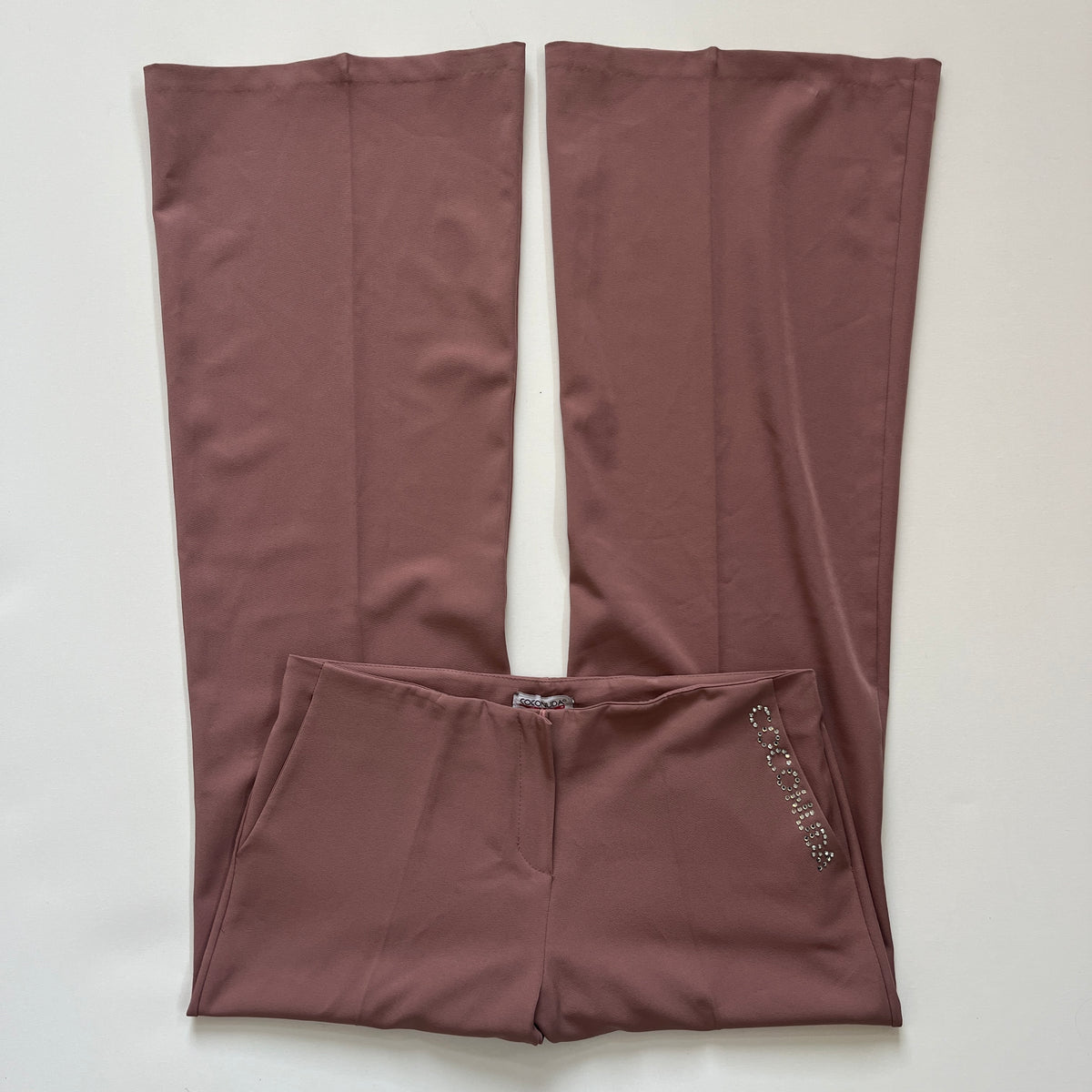 pink wide leg trousers