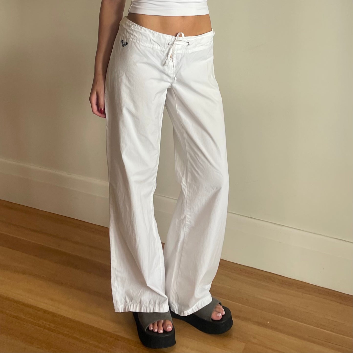 y2k white Roxy pants