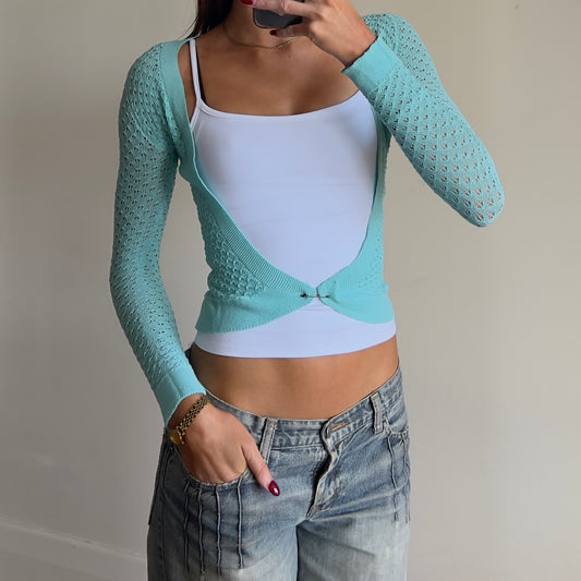 aqua cardi/cover up