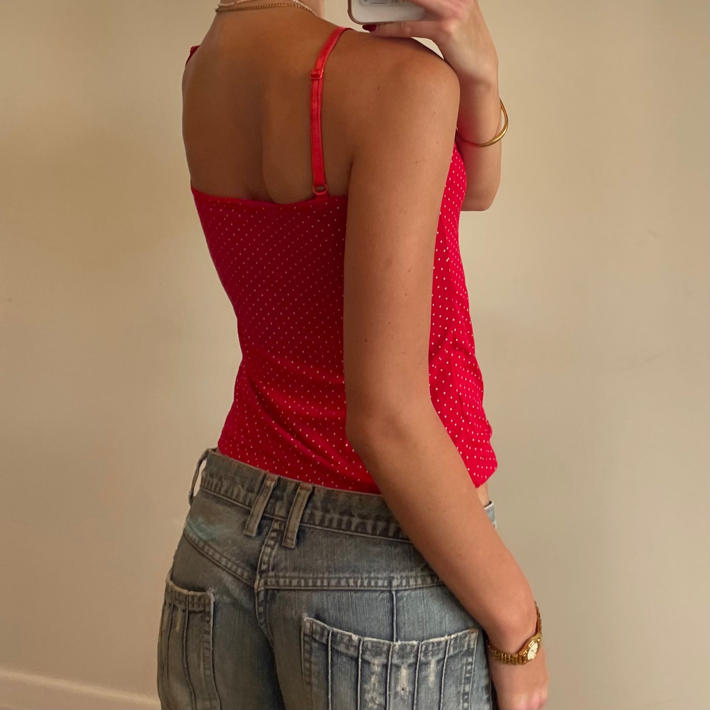 2000s red cami