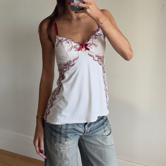 silky lace cami