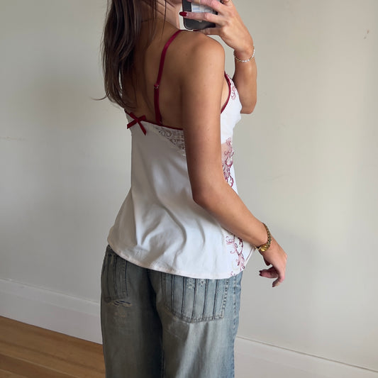 silky lace cami