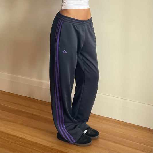 purple Adidas tracksuit pants