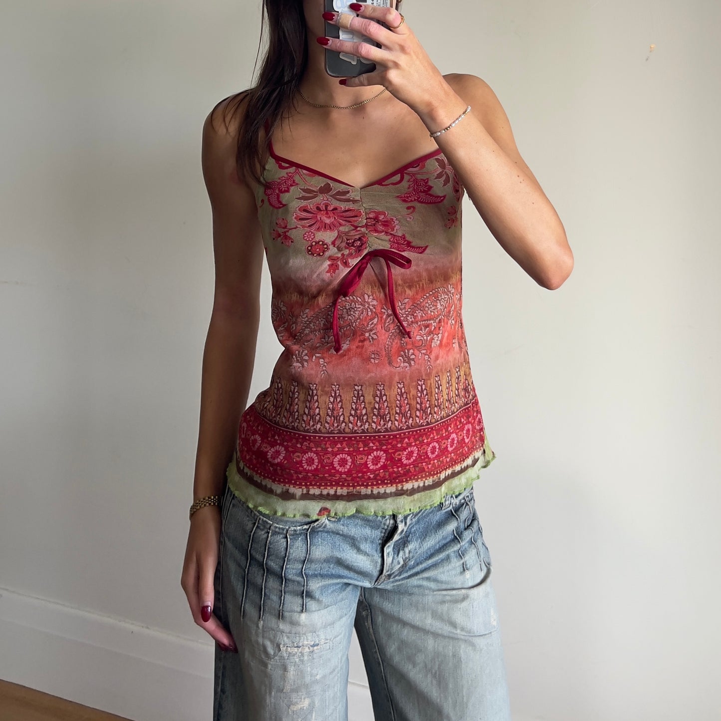 graphic print cami