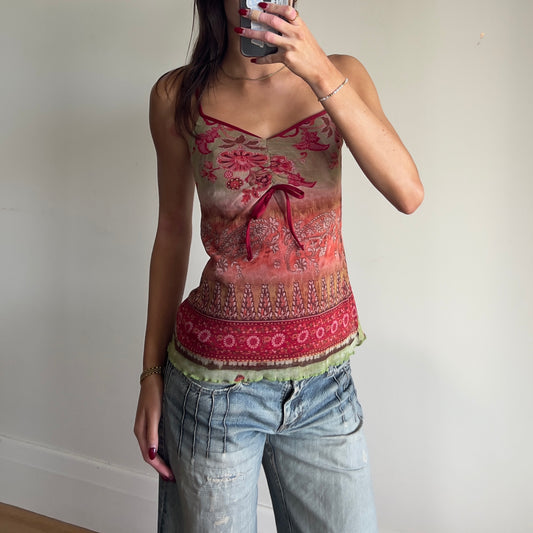 graphic print cami