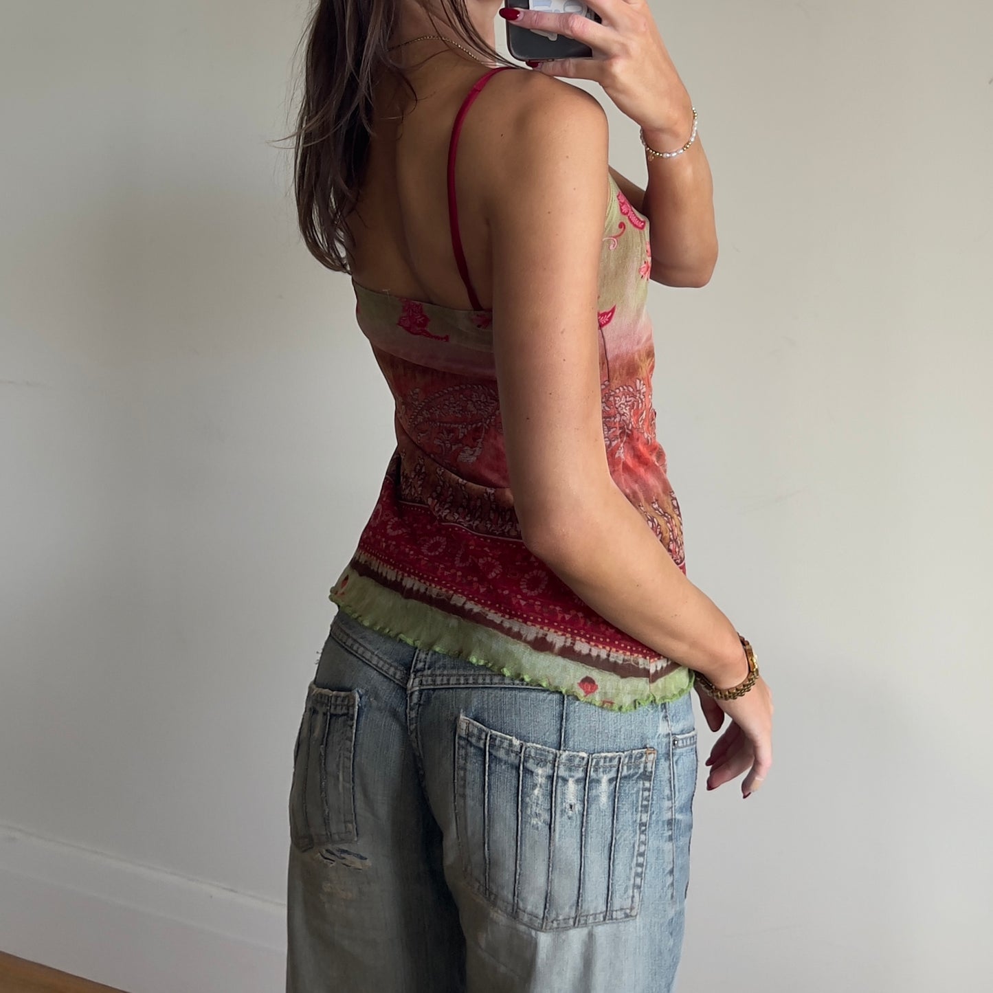 graphic print cami