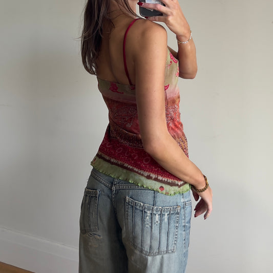 graphic print cami