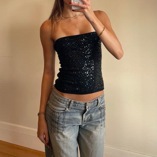 sequin tube top