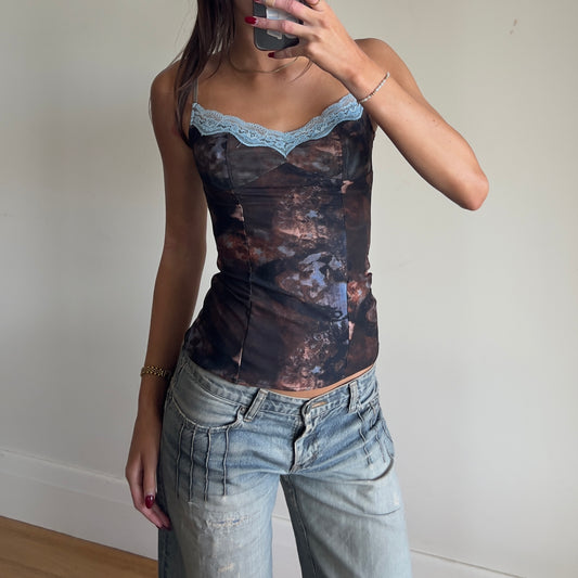 graphic print cami