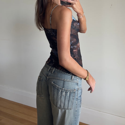 graphic print cami