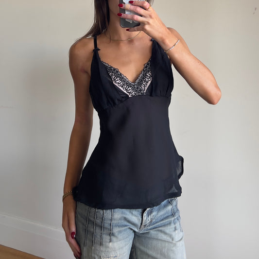 black mesh cami