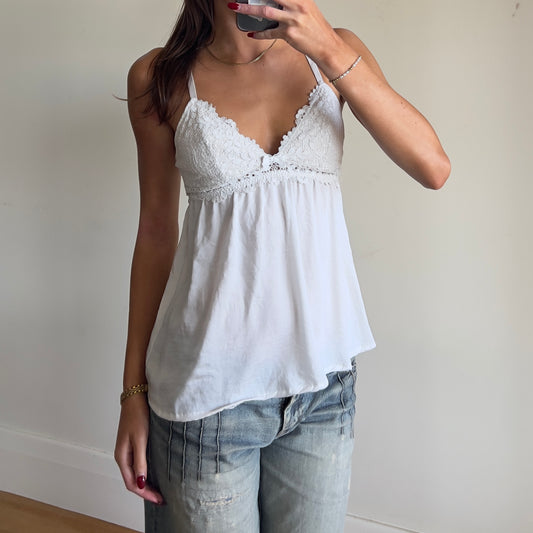 white baby doll cami