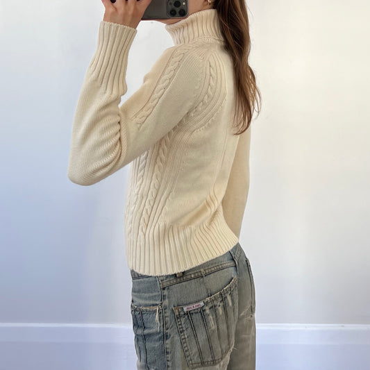 cream Moncler wool sweater