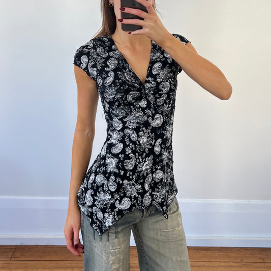 paisley lace top