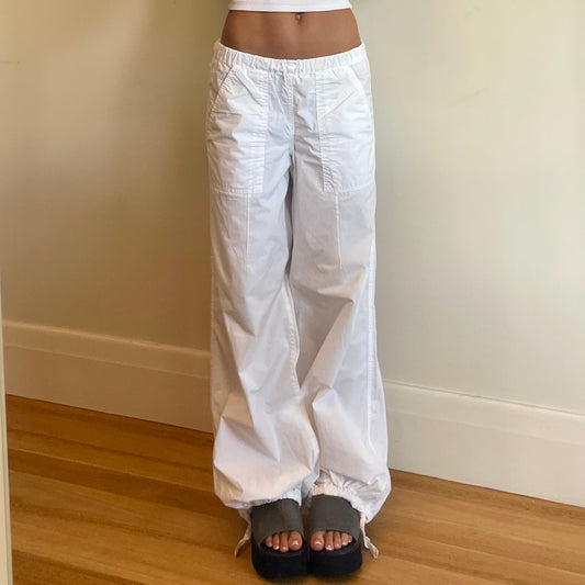 white baggy pants