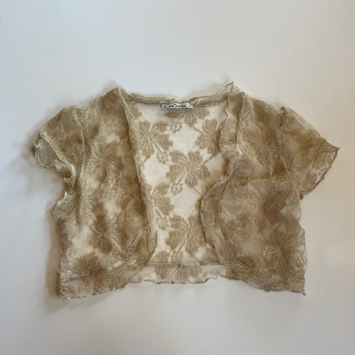 y2k lace bolero