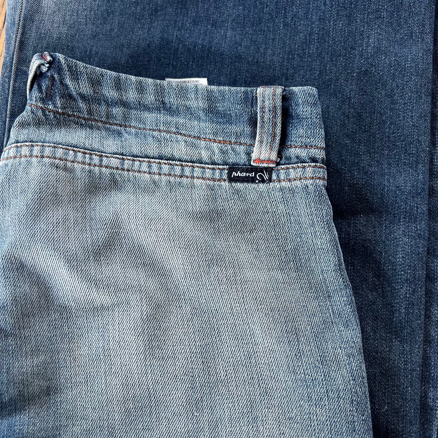 low rise acid wash jeans