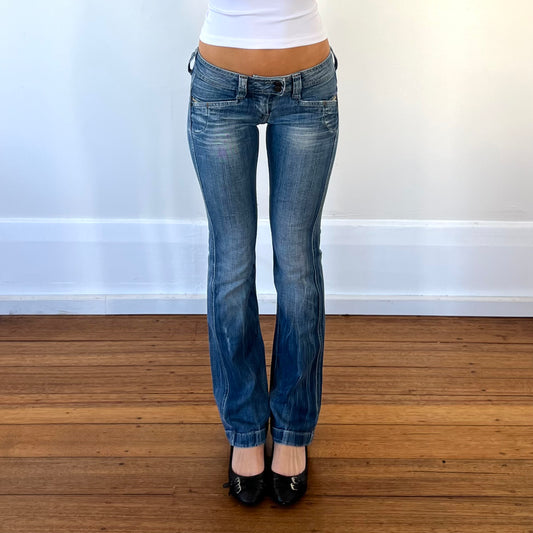 low rise skinny boot jeans