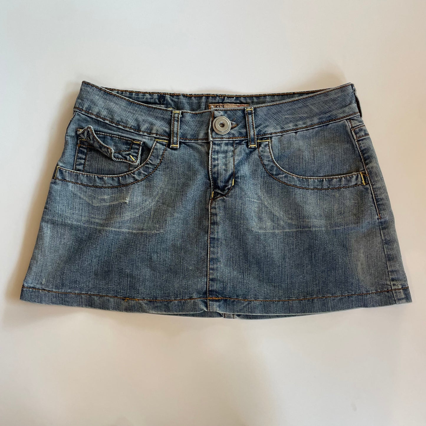 y2k denim mini skirt